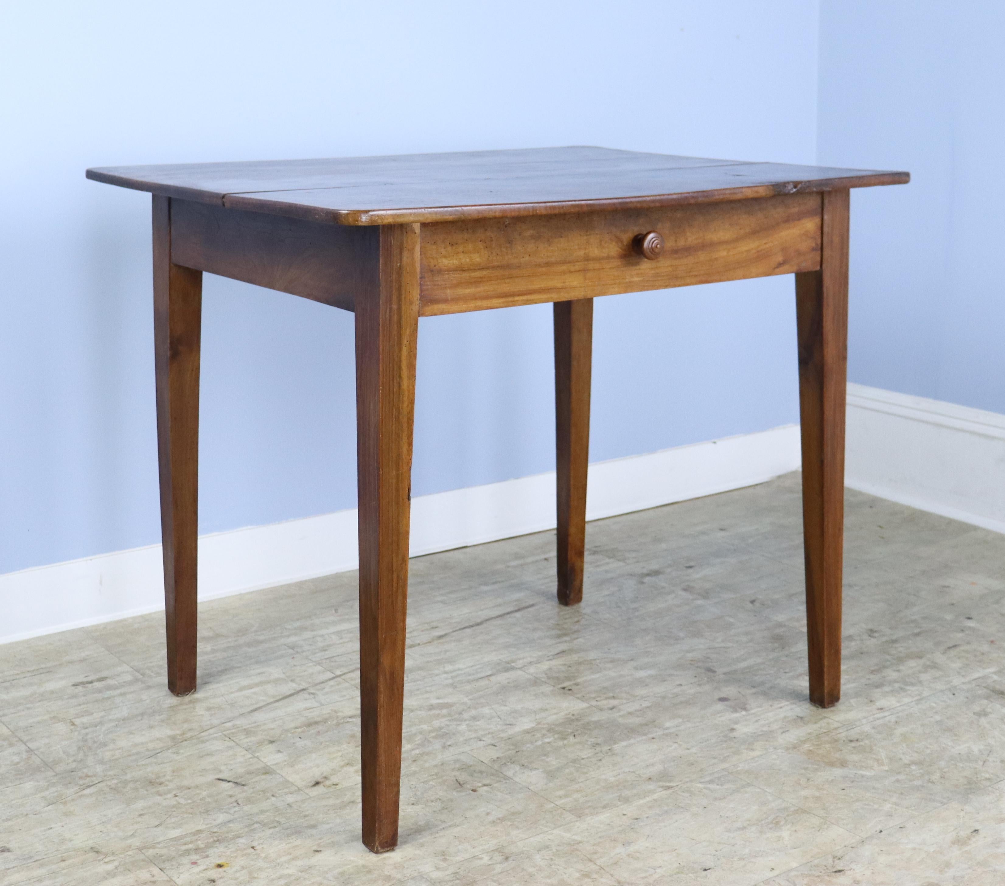 Antique Walnut Side Table/ Small Desk For Sale at 1stDibs