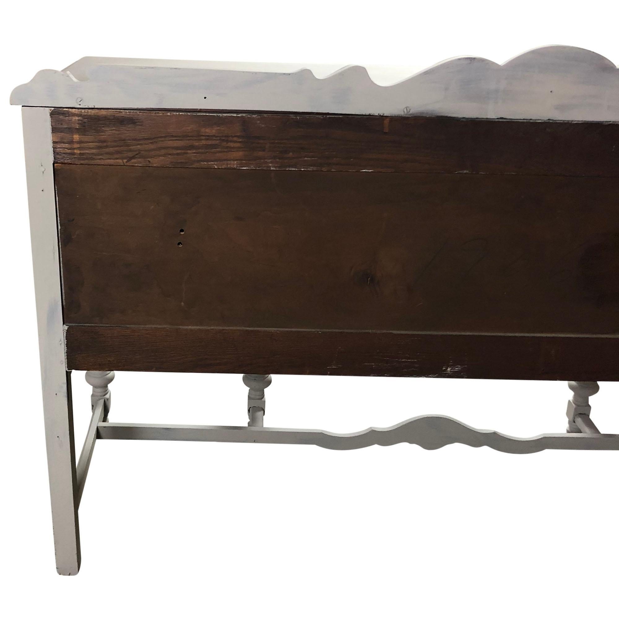 white antique sideboard