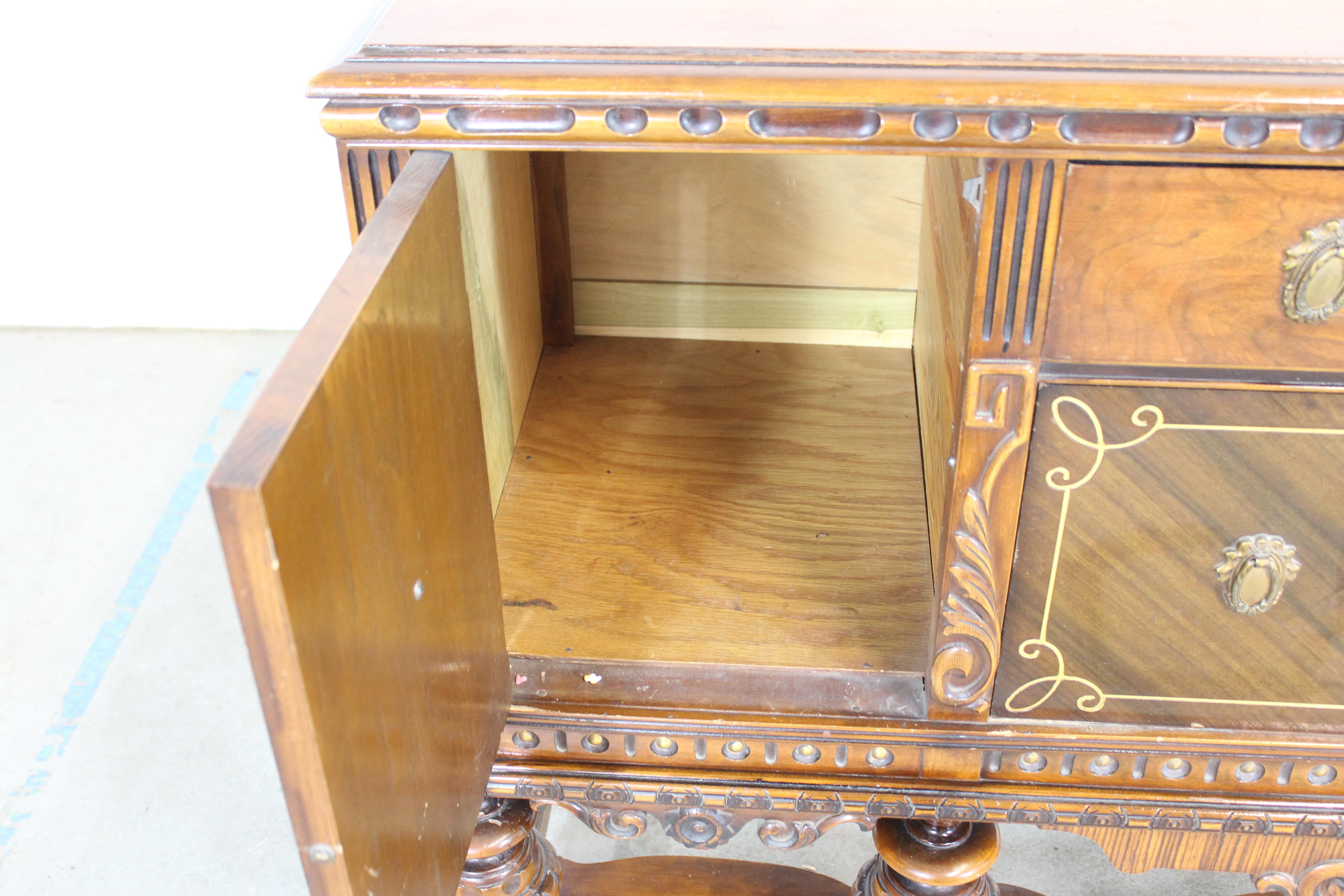 Antique Walnut Sideboard/Credenza 6