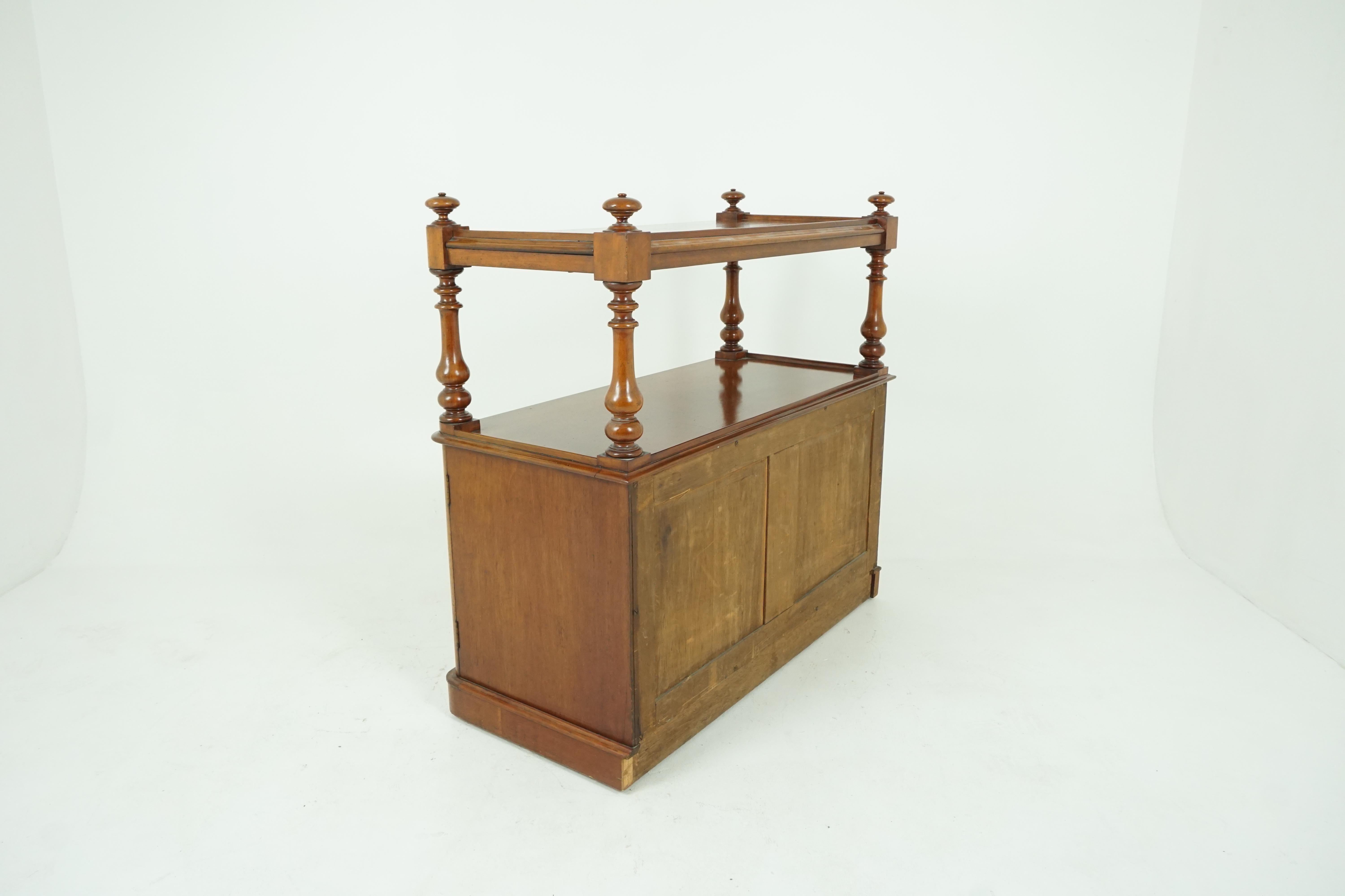 antique walnut buffet sideboard