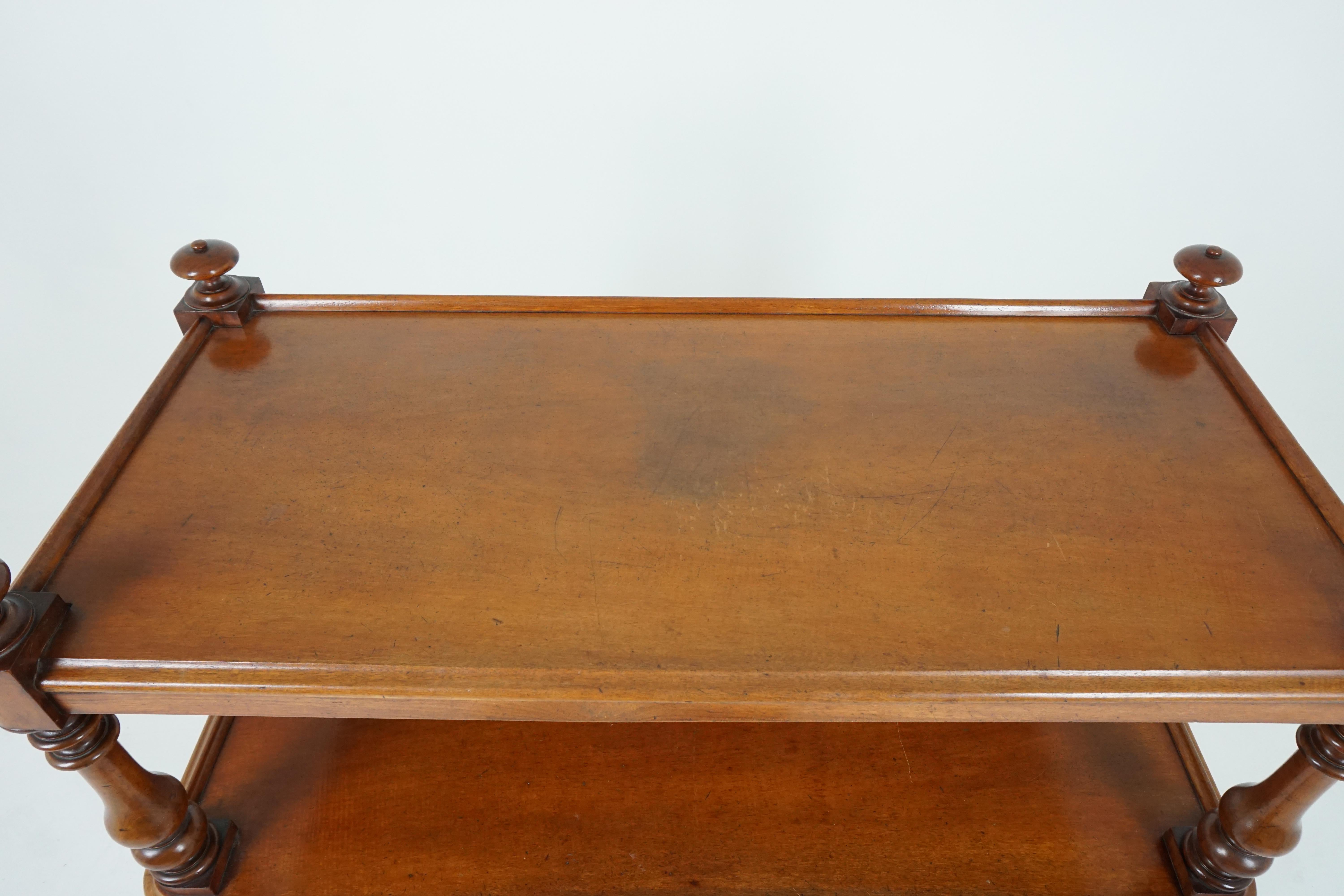 Late 19th Century Antique Walnut Sideboard, Victorian Buffet Server, Scotland 1880, B1952