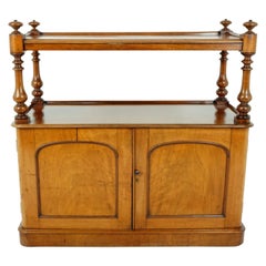 Antique Walnut Sideboard, Victorian Buffet Server, Scotland 1880, B1952