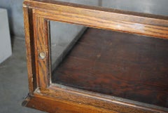 Antique Walnut Store Glass Mercantile Display Case, Nashville History