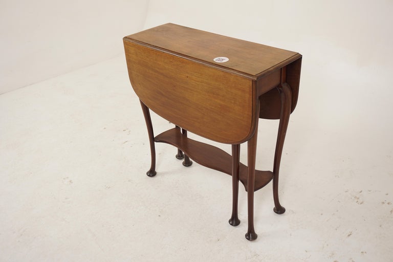 Antique Walnut Sutherland Gateleg, Drop Leaf Table, Scotland 1900, H239 ...
