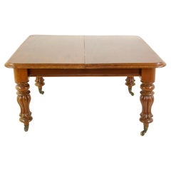 Antique Walnut Table, Dining Table, Scotland 1870, Antique Furniture, B1156