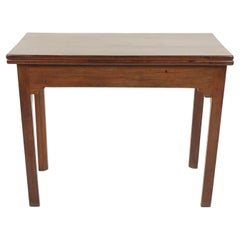 Antique Walnut Table, Georgian Fold Over Tea Table, Scotland, 1820, B2726