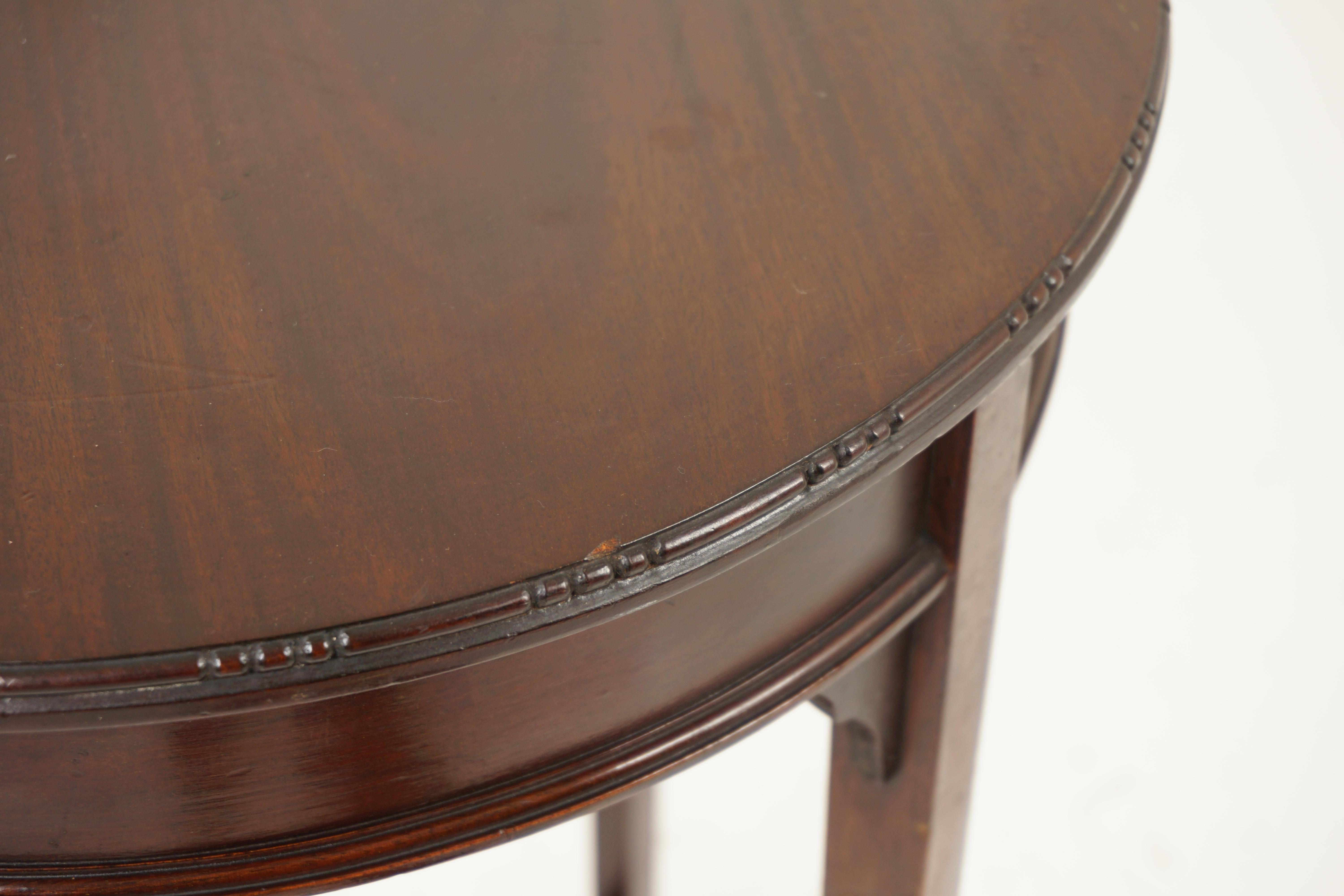 Scottish Antique Walnut Table, Two-Tiered Circular Occasional Table, Scotland 1900, H1125