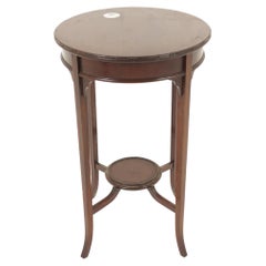 Antique Walnut Table, Two-Tiered Circular Occasional Table, Scotland 1900, H1125