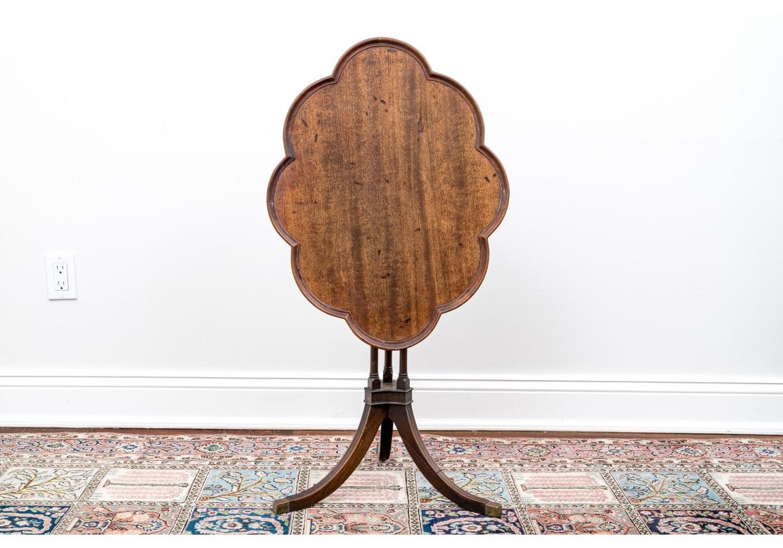 Unknown Antique Walnut Tilt Top Pie Crust Table For Sale