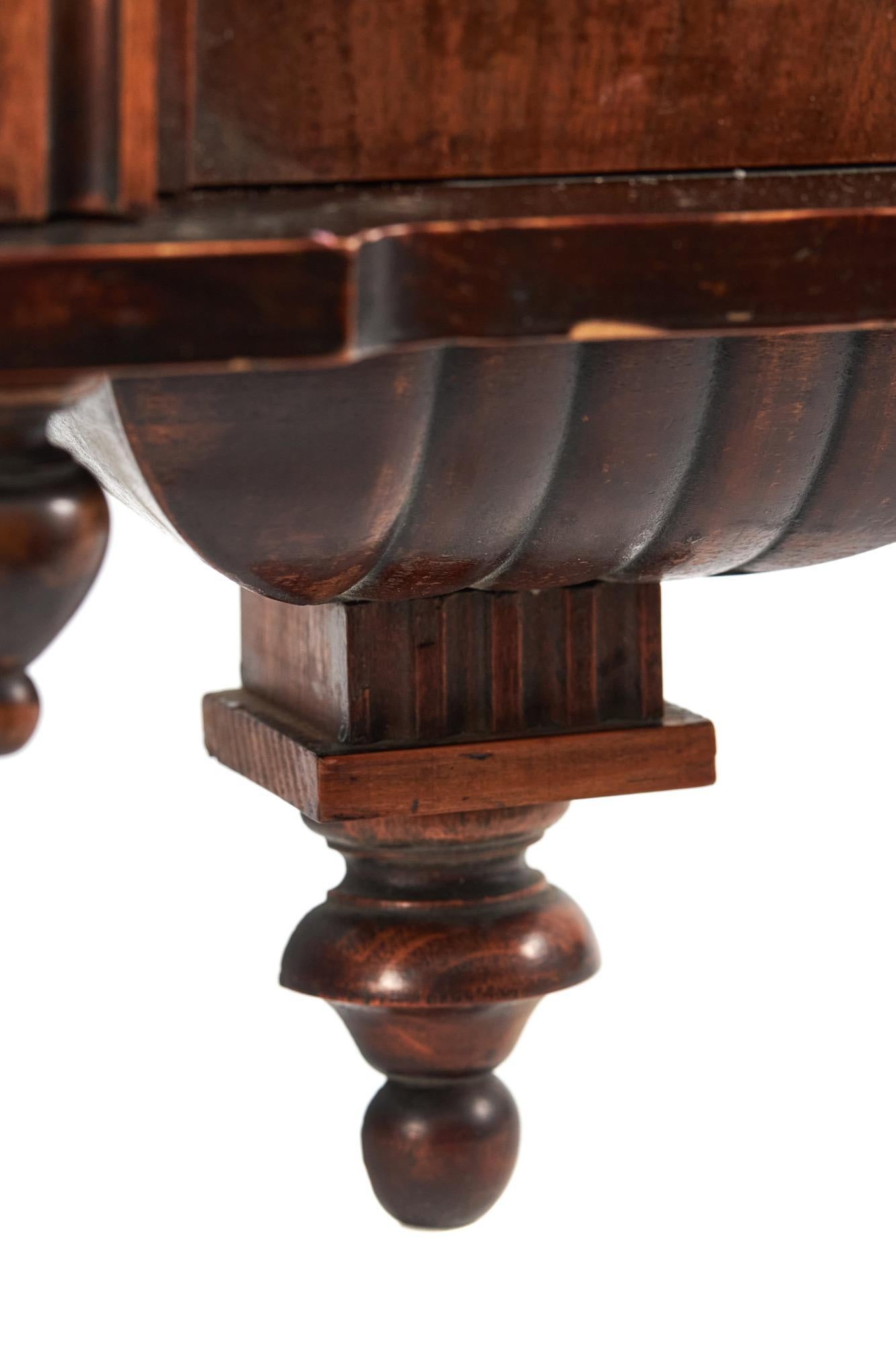 Antique Walnut Wall Clock For Sale 3
