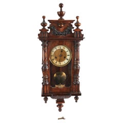Orologio da parete in noce antico