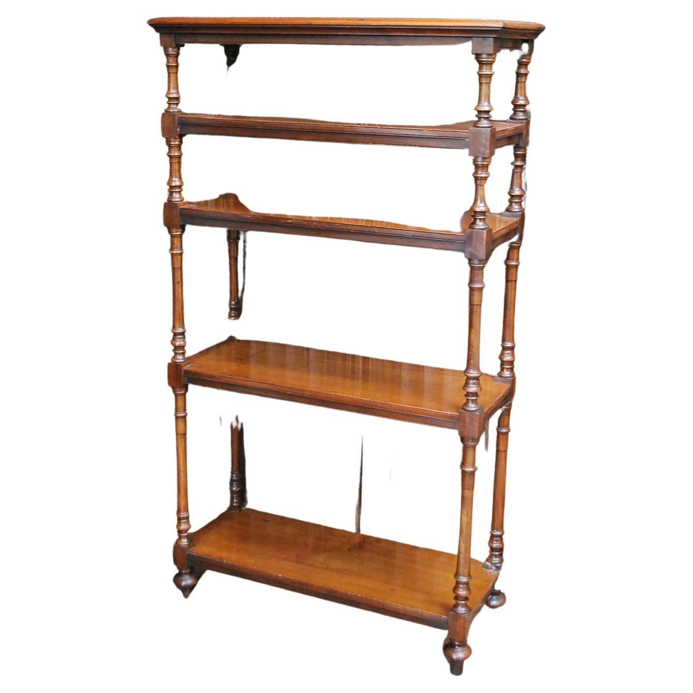 Antique Walnut Whatnot/ Shelves For Sale at 1stDibs