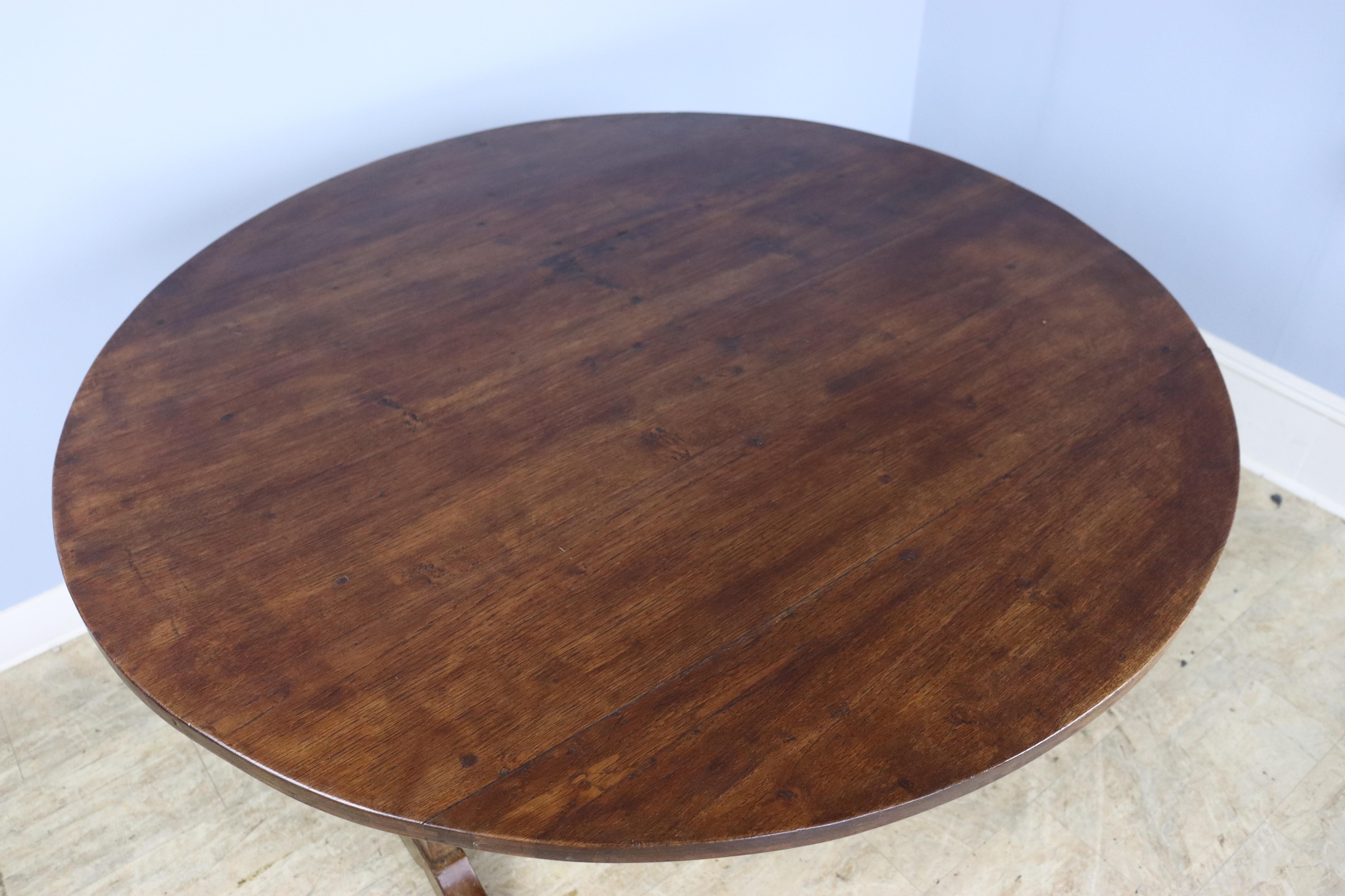 French Antique Walnut Wine or Vendange Table For Sale