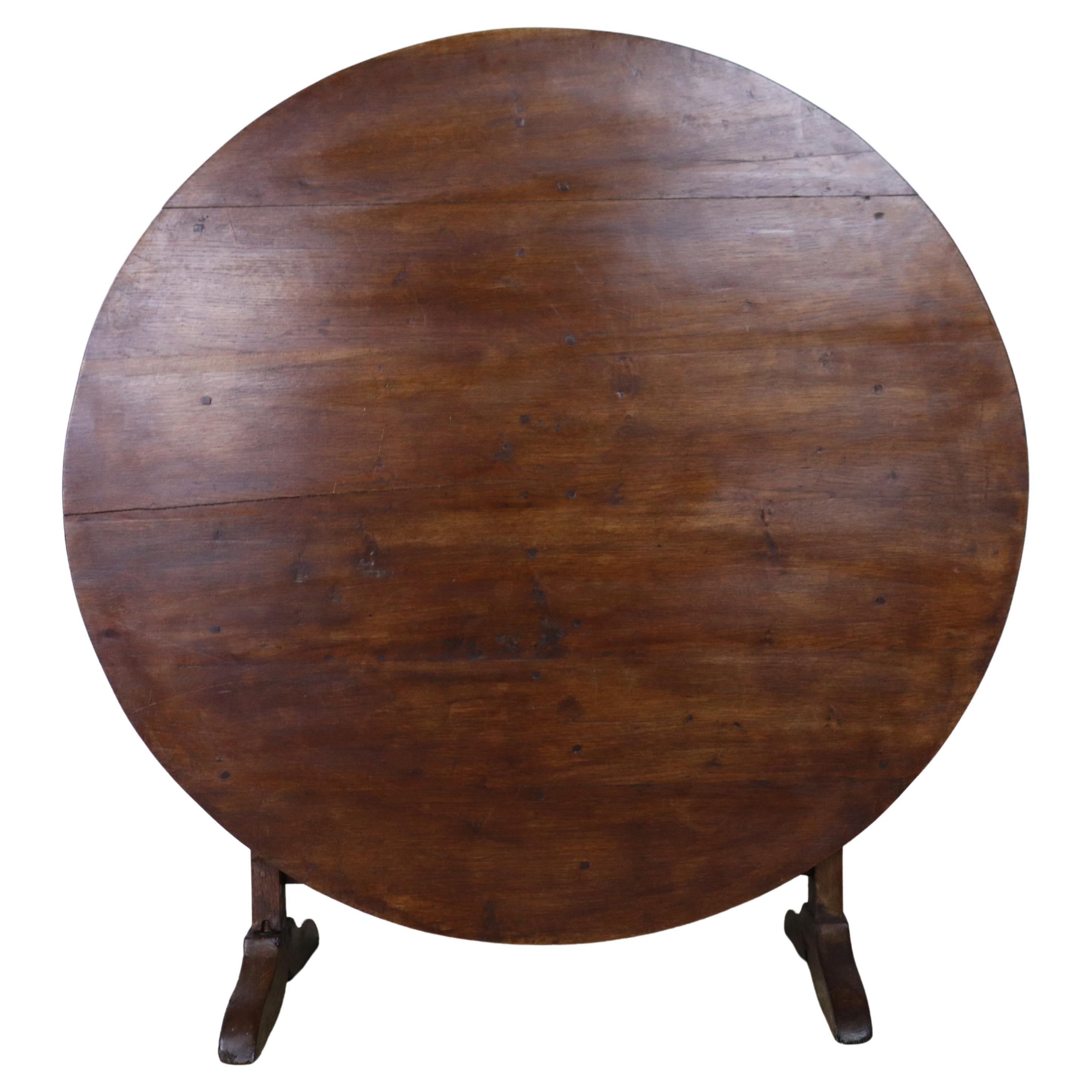 Antiker Wein- oder Vendange-Tisch aus Nussbaumholz