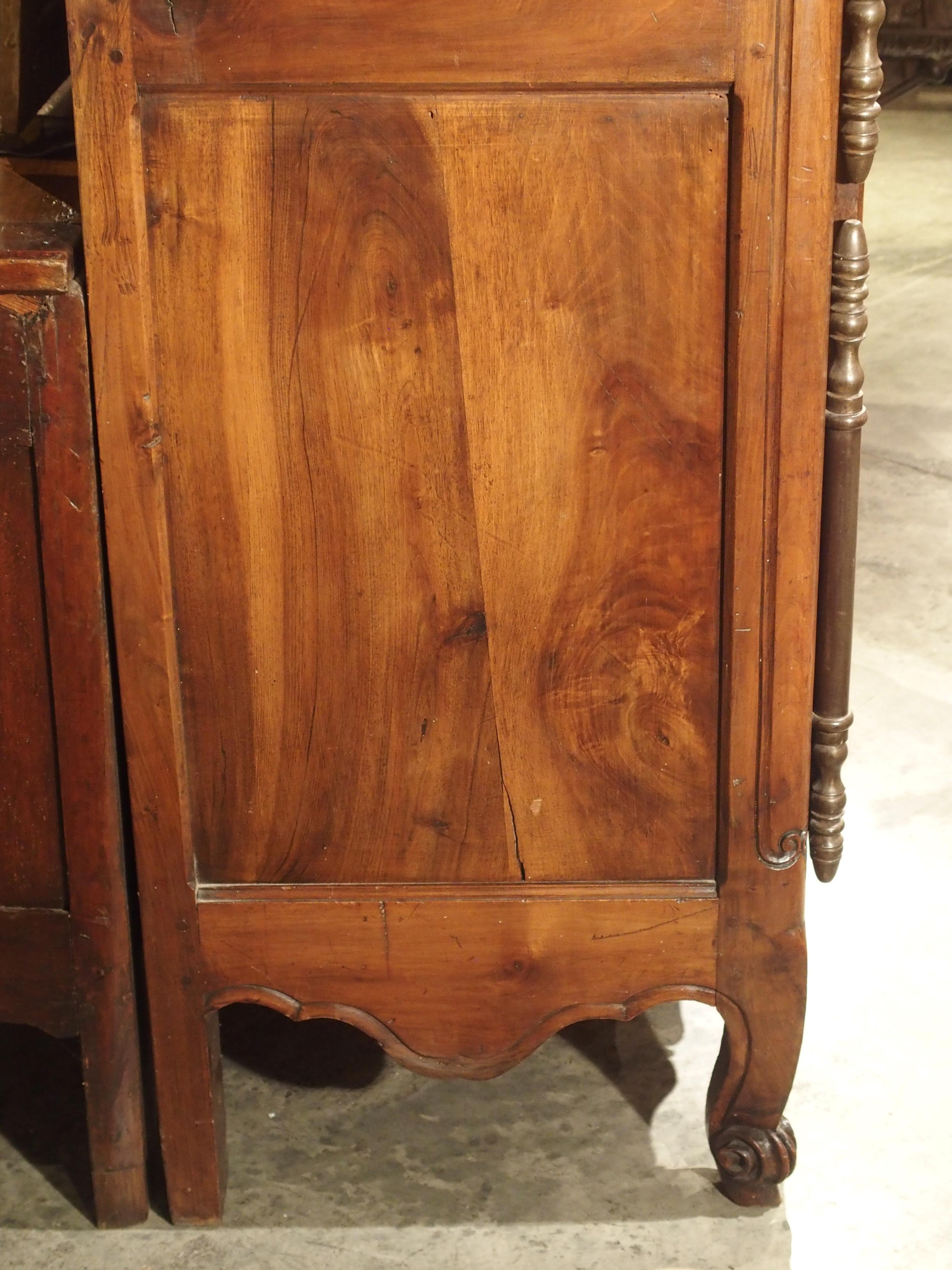 Antique Walnut Wood Armoire from Fourques, France, Circa 1820 For Sale 8