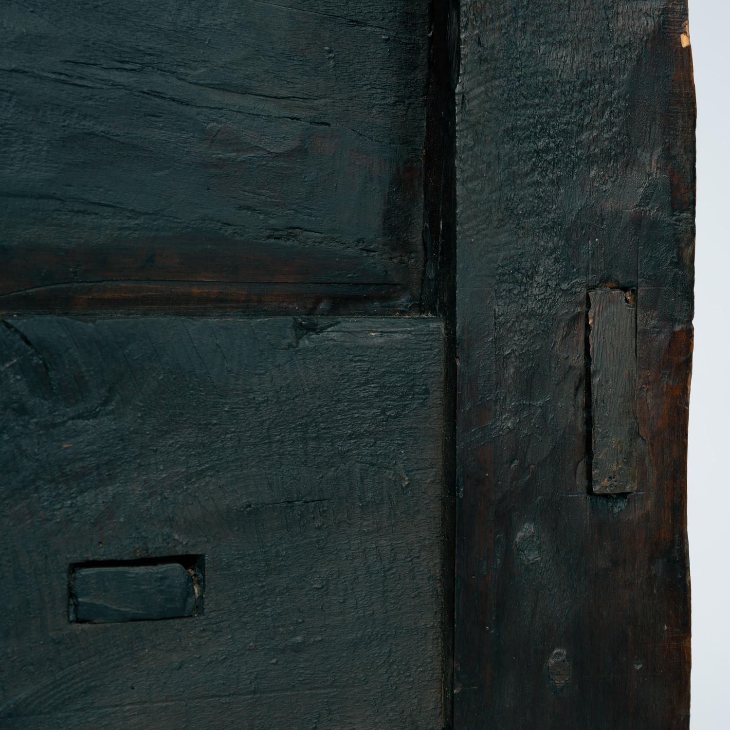 Antike spanische Siesta-Bank aus Nussbaumholz, Spanien Mitte 1700 im Angebot 8