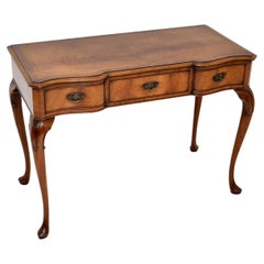 Antique Walnut Writing Table / Desk