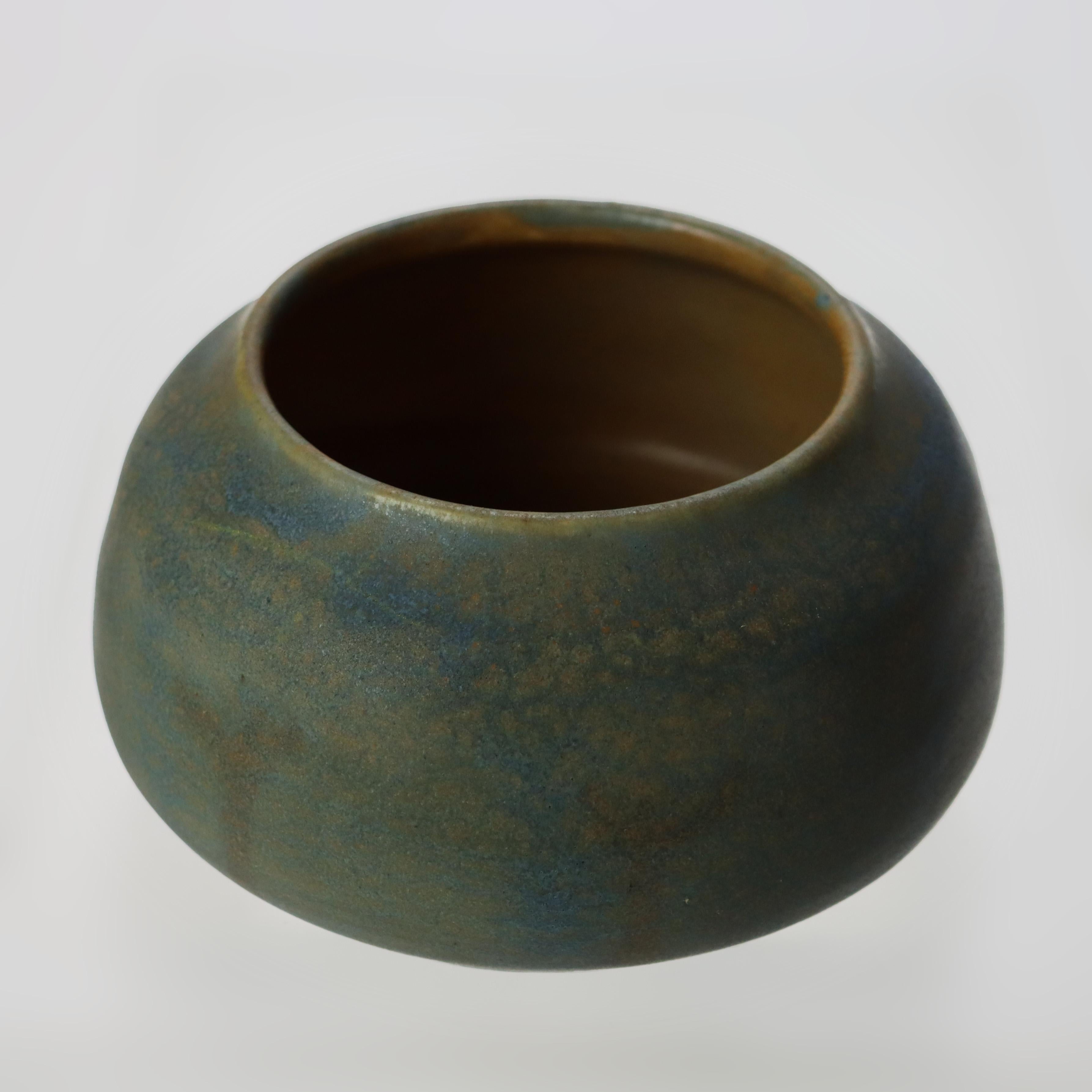 Antique Walrath Pottery Vase With Tree Pattern Signed C1920 For Sale 2