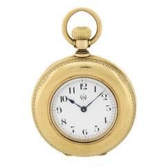 Antique Waltham Amn. Watch Co. Grade 18k Yellow Gold 16j Size 8s Pocket Watch