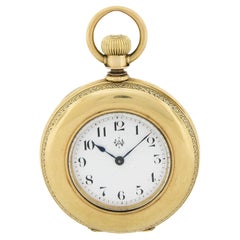 Antique Waltham Amn. Watch Co. Grade 18k Yellow Gold 16j Size 8s Pocket Watch