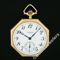 Antique Waltham Model 1894 No. 220 12s Pocket Watch 14k Gold Swing-Out Case