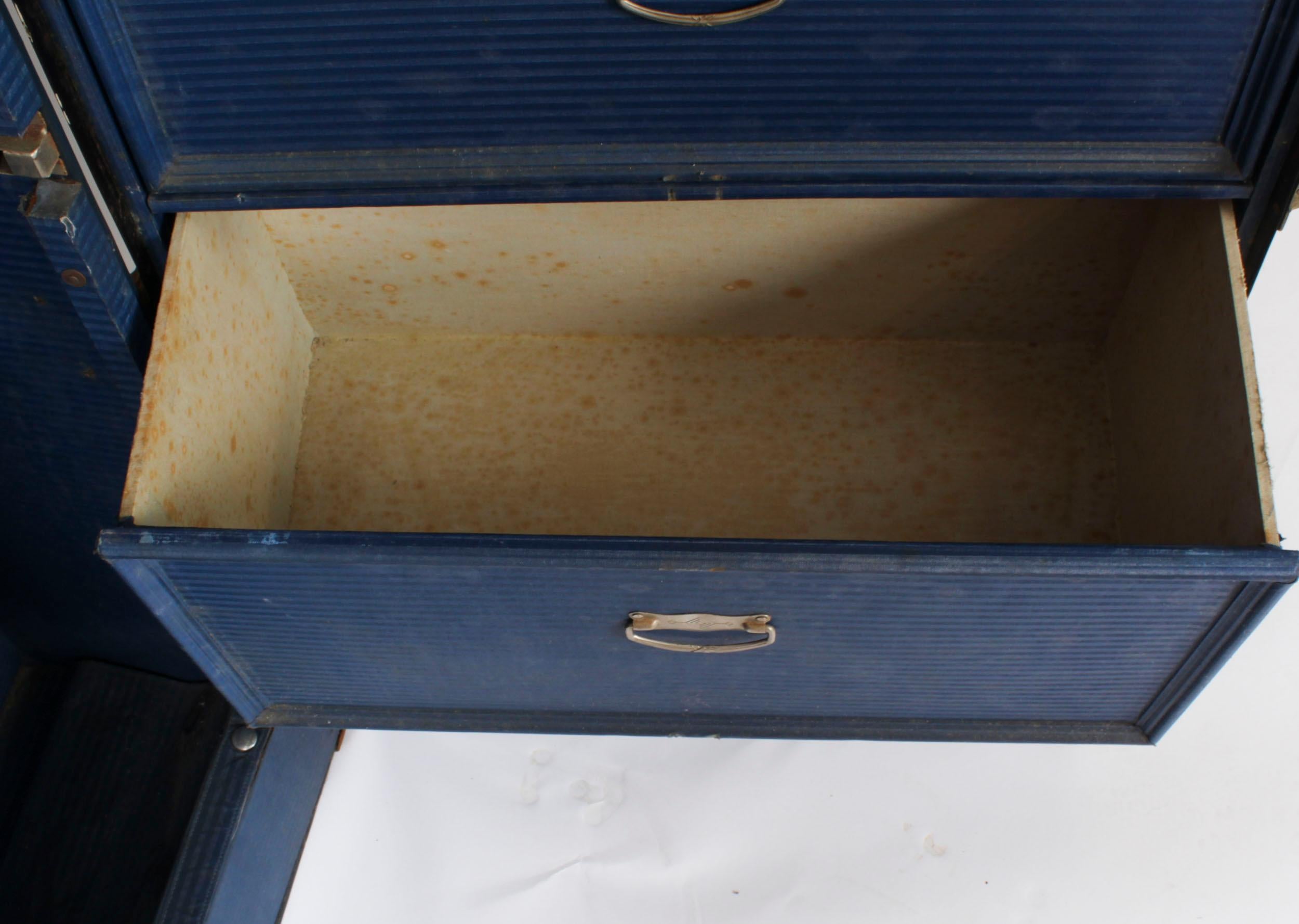 Antique Wardrobe Steamers Trunk Luggage C1930 3