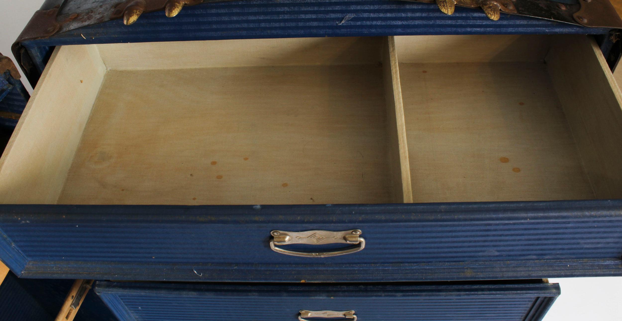 Antique Wardrobe Steamers Trunk Luggage C1930 4