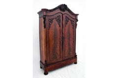 Antique wardrobe, Western Europe, turn of the 19th and 20th centuries.
