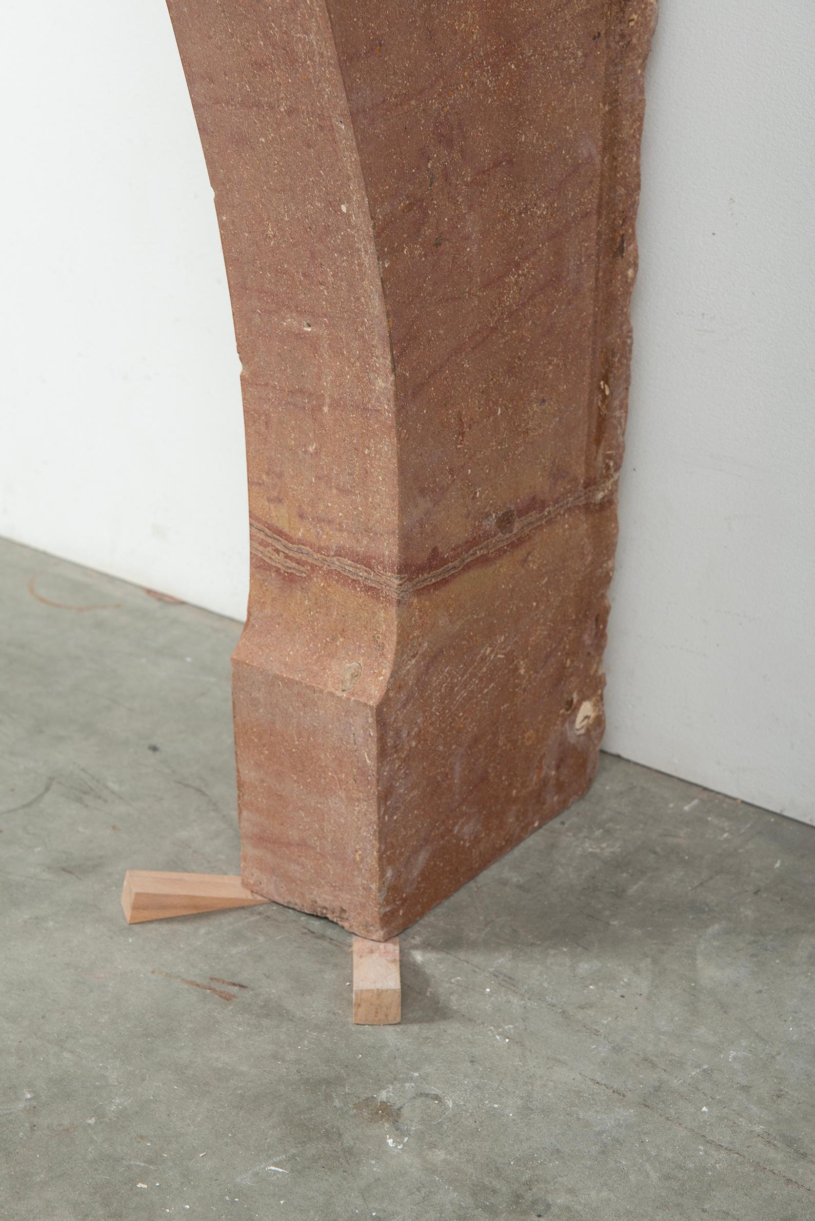 Antique Warm Colored Limestone Fireplace For Sale 4