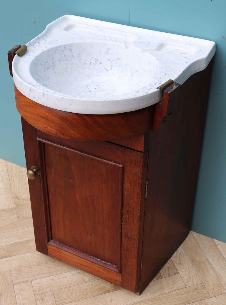 Antique Wash Basin and Cabinet For Sale at 1stdibs