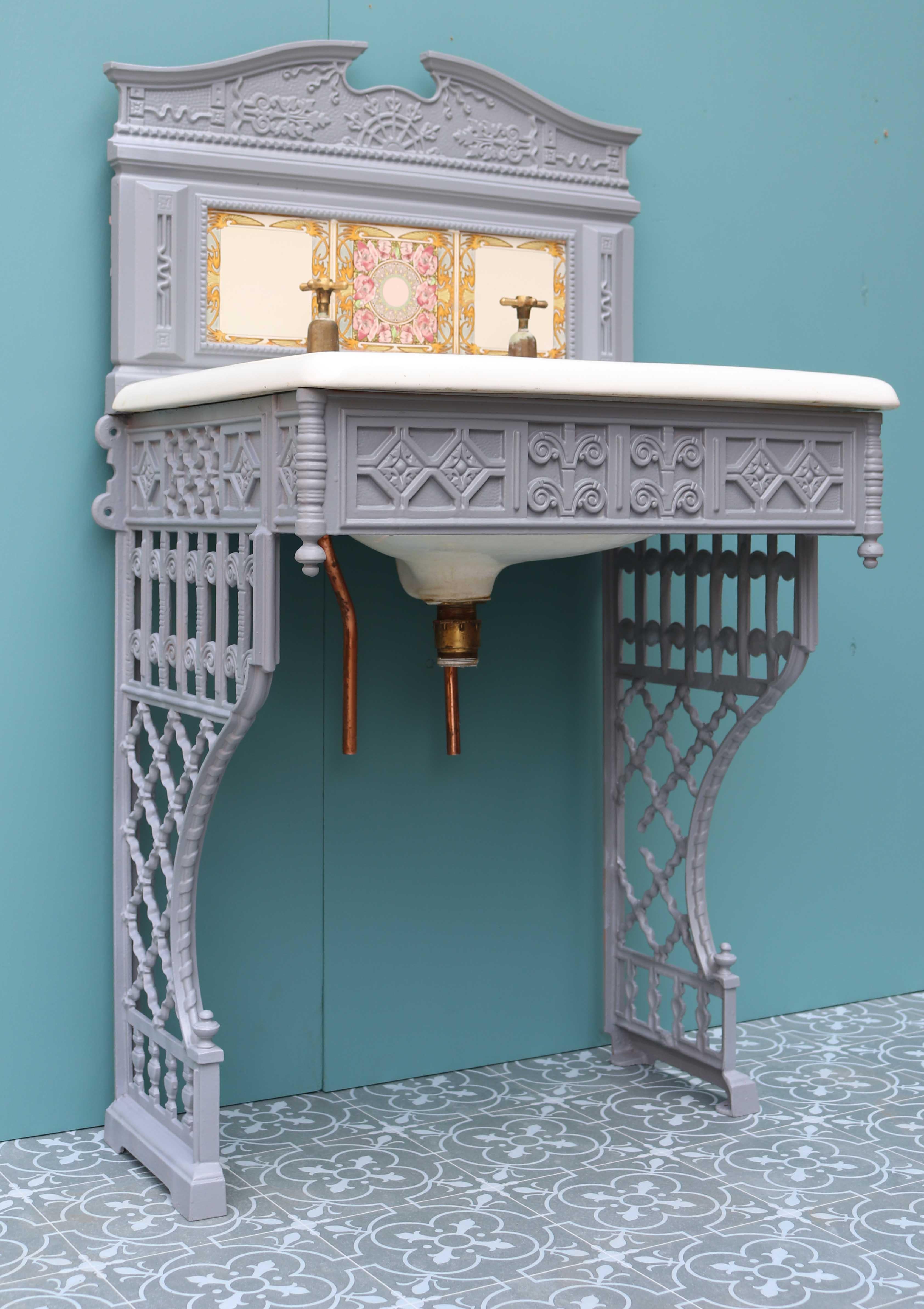 wrought iron wash basin stands