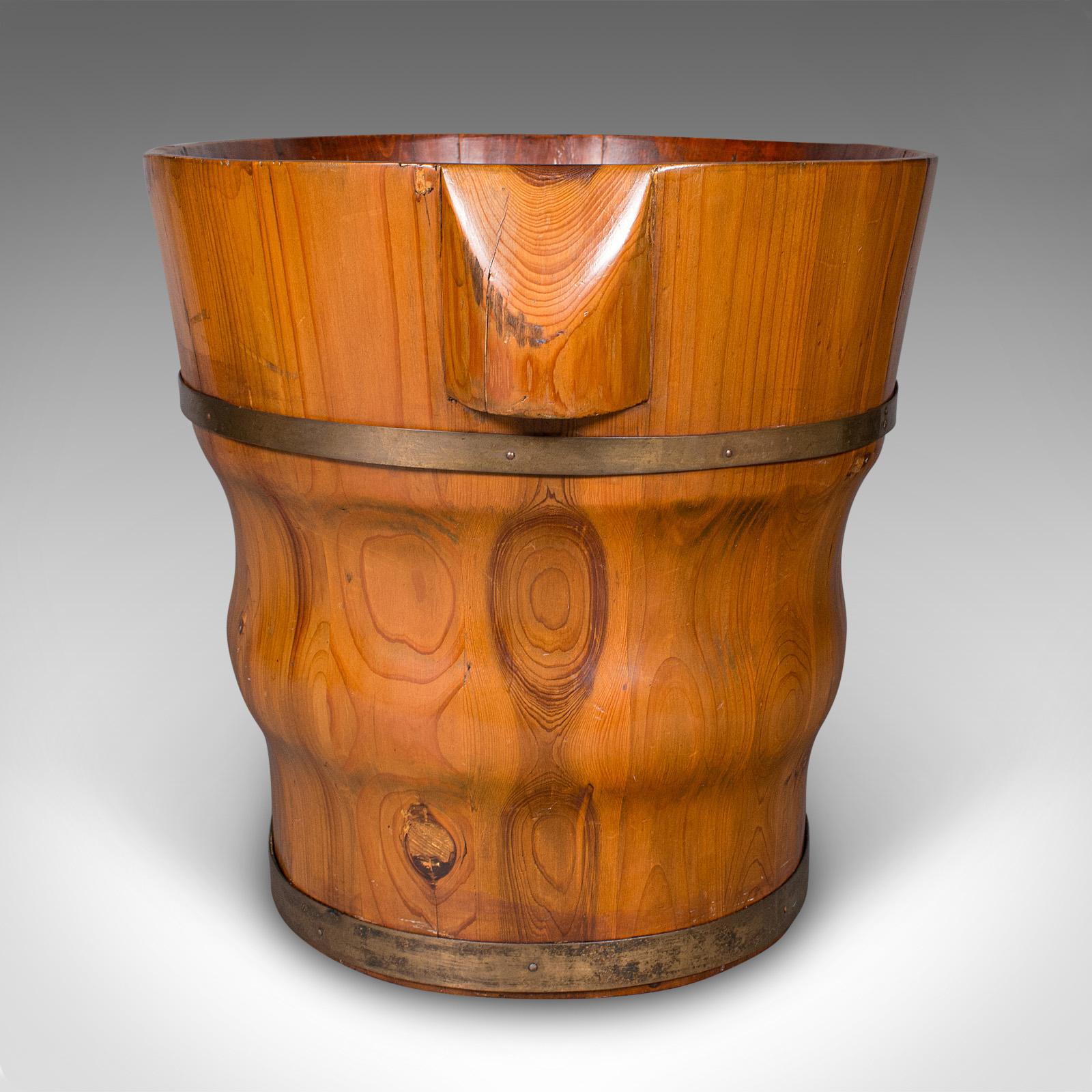 Late Victorian Antique Waste Paper Basket, Austrian, Cedar, Home Office Bin, Victorian, C.1900 For Sale
