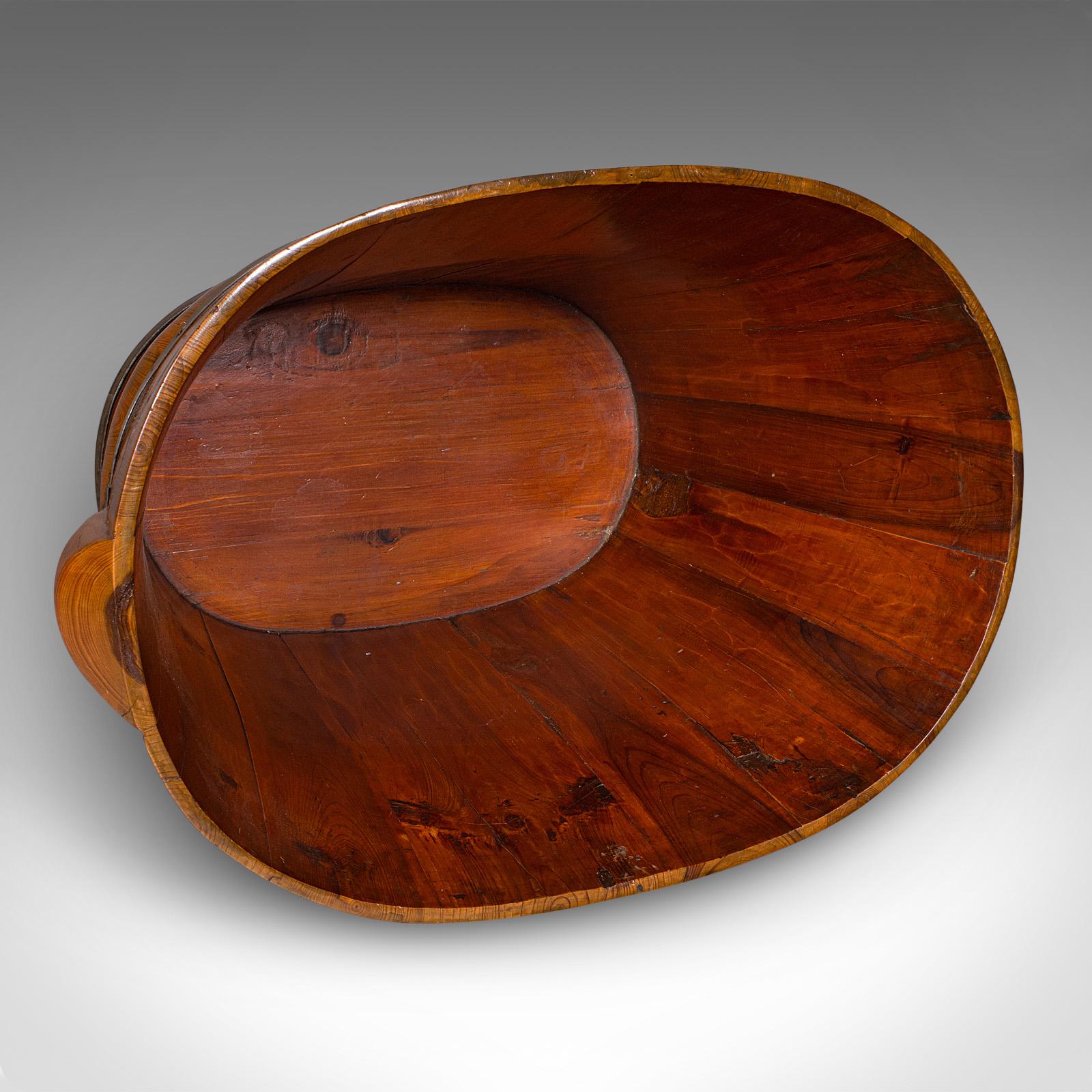 Antique Waste Paper Basket, Austrian, Cedar, Home Office Bin, Victorian, C.1900 For Sale 1