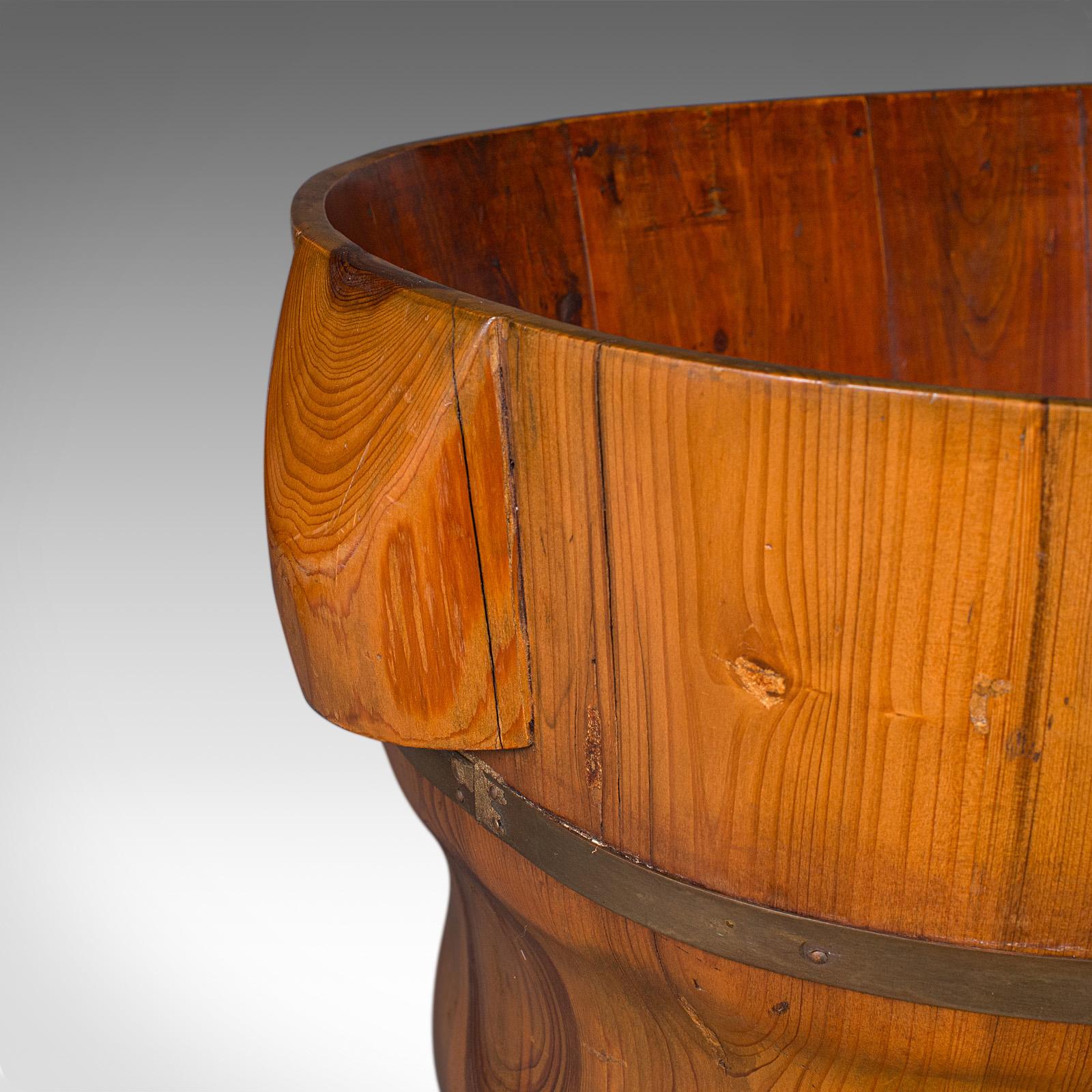 Antique Waste Paper Basket, Austrian, Cedar, Home Office Bin, Victorian, C.1900 For Sale 2