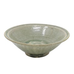 Antique “Waster” Celadon Bowl, Sawankhalok kilns, Thailand, 14th/15th century.