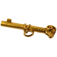 Antique Watch Key Depicting Ram's Head