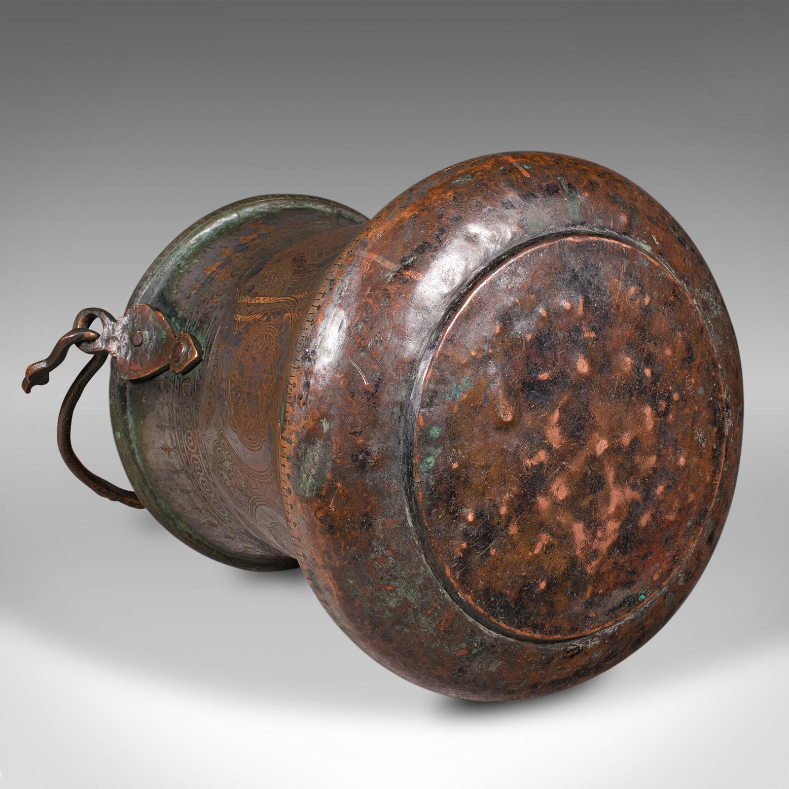 Seau à eau antique birman, cuivre argenté, magasin de cheminée, géorgien, vers 1800 en vente 4