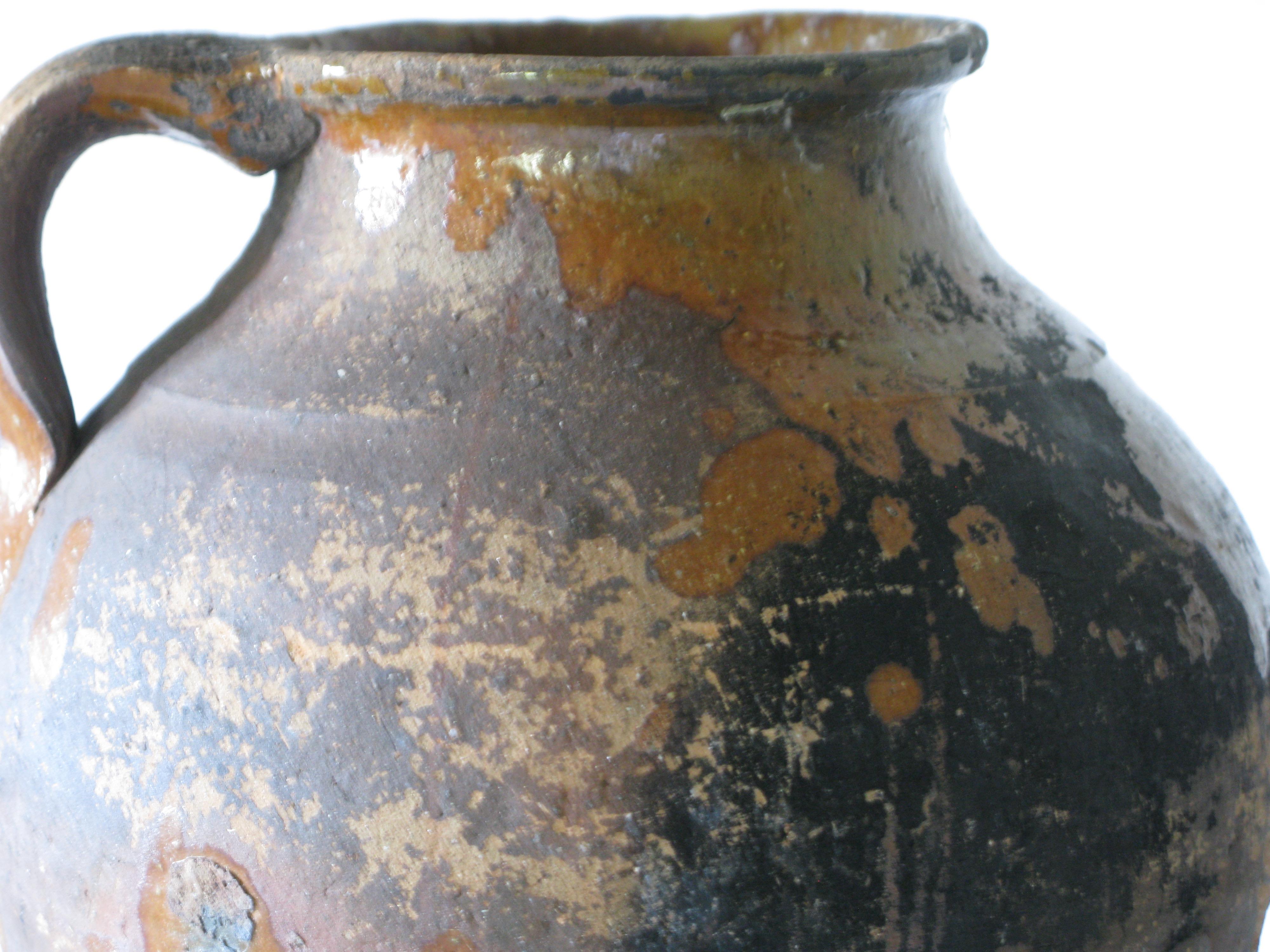 Antique Water Jug, Portuguese Antiques, Antique Vase, Antique Pot, Terracotta In Good Condition In South Cotswolds, GB