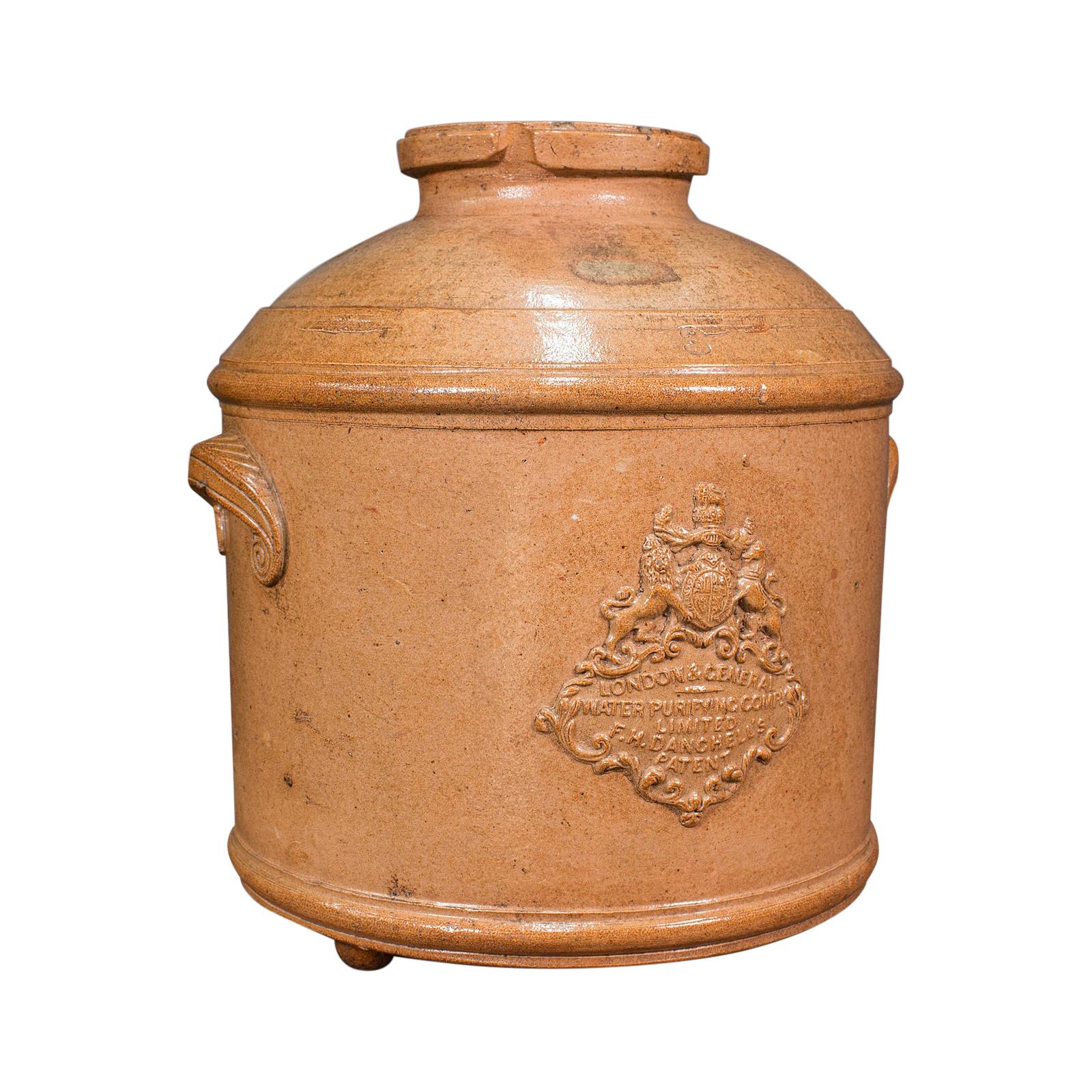 Antique Water Purifying Filter, English, Ceramic, Decorative, Victorian, C.1870 For Sale