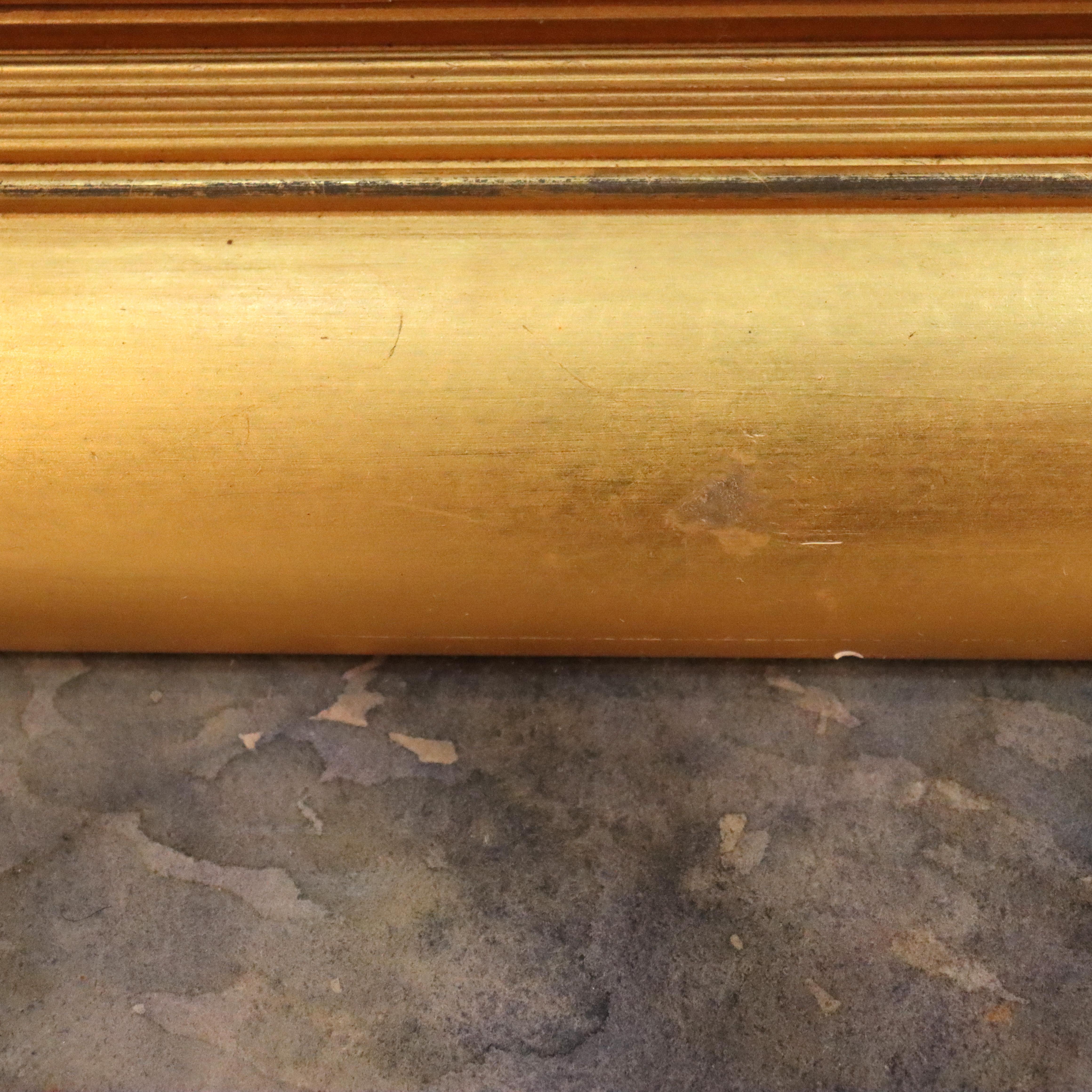 Aquarelle ancienne sur papier de deux enfants C1910 en vente 4