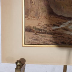 Antique Watercolor On Paper Seascape Signed By Hastings C1908