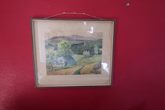 Antique Watercolor Painting, Signed Behrendt, 1923, Framed, 2C08