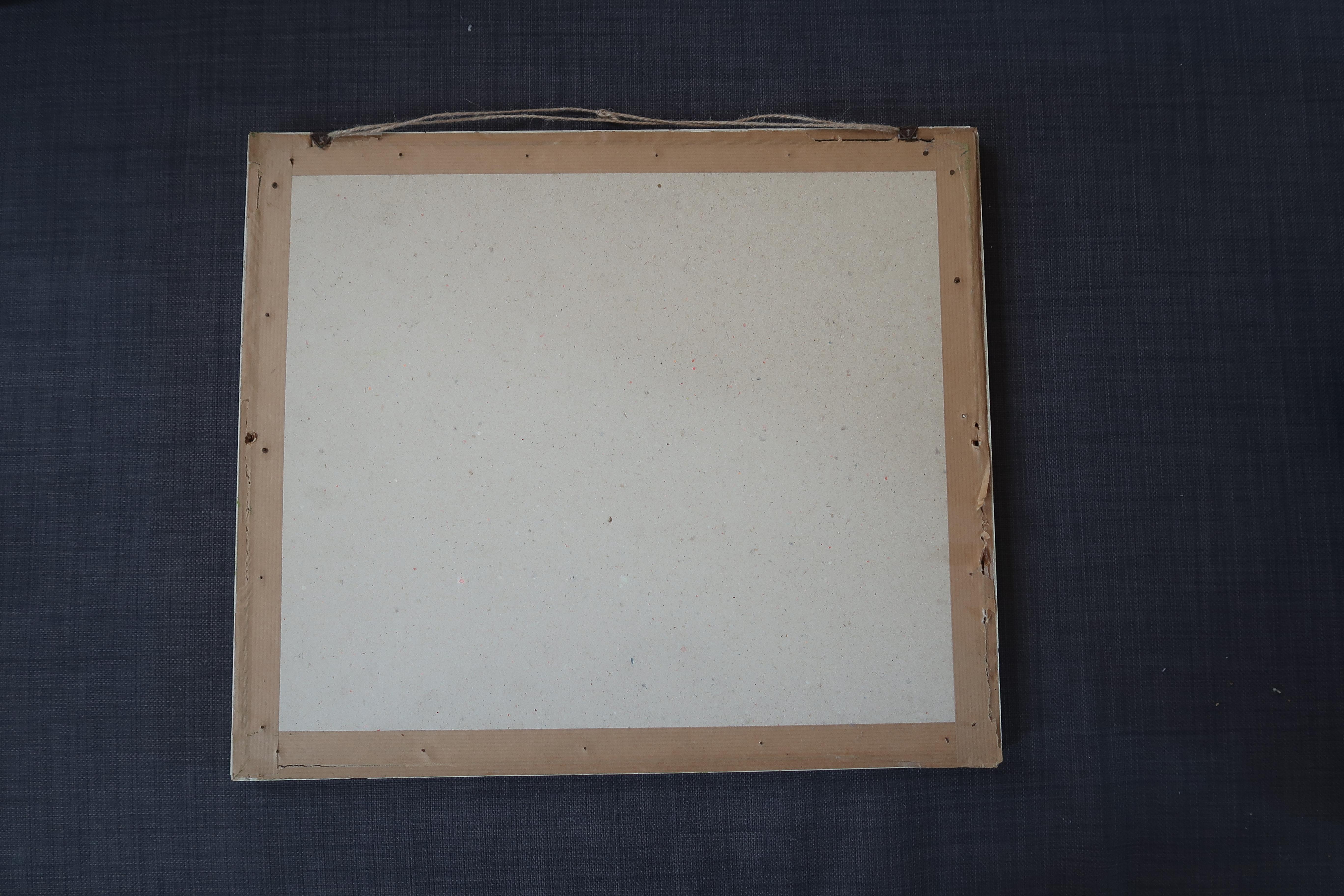 Bois Aquarelle ancienne, signée Behrendt, 1923, encadrée, 2C08 en vente