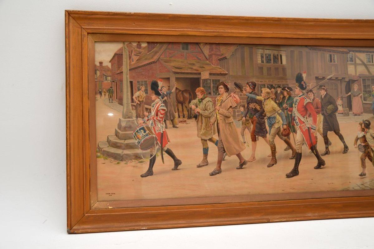 British Antique Watercolour Painting by Frank Dadd For Sale