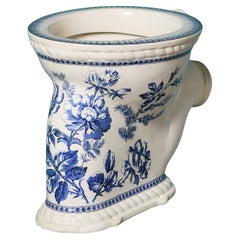 Antica toilette floreale a cascata con trappola P & A