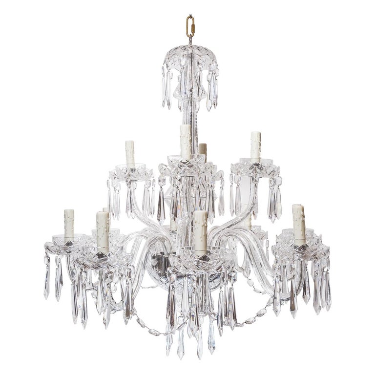 Antique Waterford Crystal Chandelier For Sale at 1stDibs