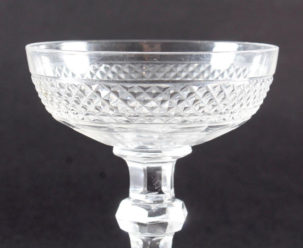 Irish Antique Waterford Crystal Cut Glass 51 Piece Service, Early 20th Century