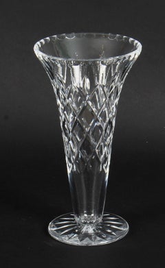 Antique Waterford Cut Crystal Vase C 1900