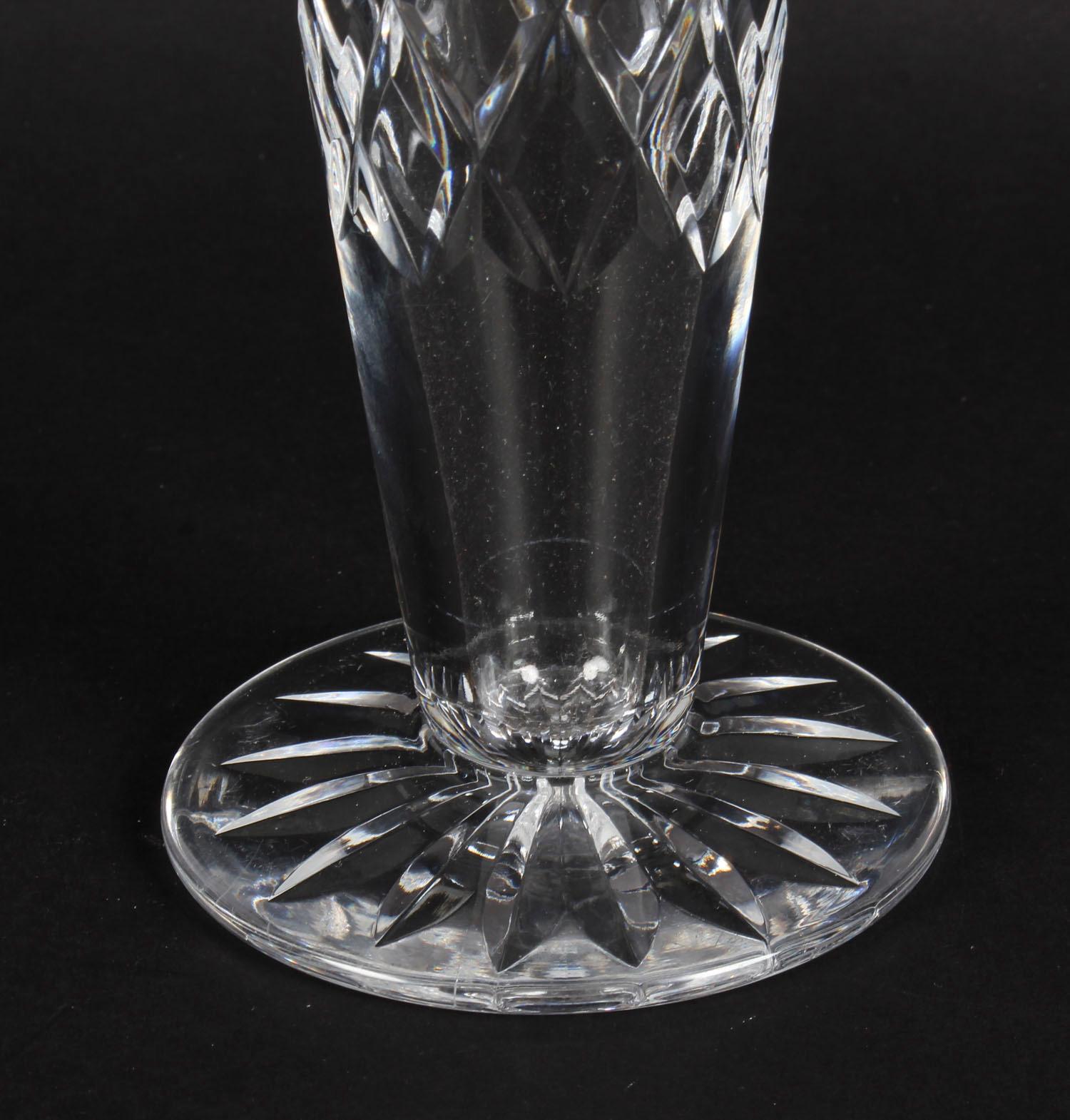 Antique Waterford Cut Crystal Vase C 1900 1