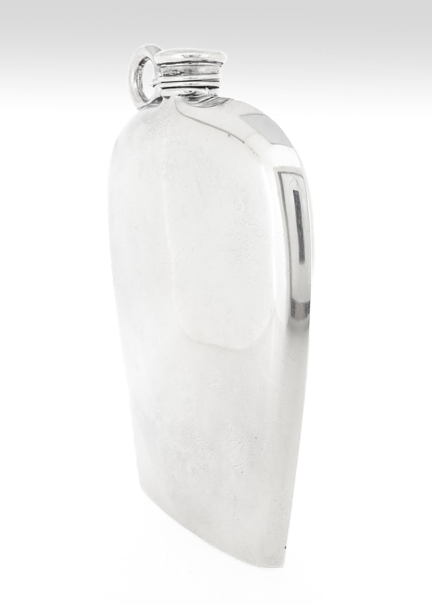 Antique Watrous Sterling Silver Old King Cole Figural Liquor Whisky Hip Flask For Sale 1